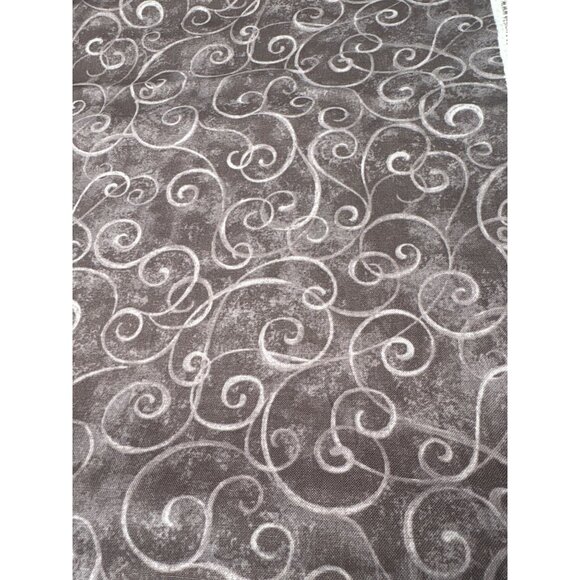 Ivory Kitchen Fabric by Red Rooster Fabrics 1/2 yard x 44" Swirl Pattern Cotton - Picture 1 of 5